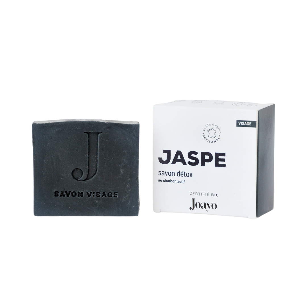 Jaspe - Savon detox visage au charbon actif - 100g